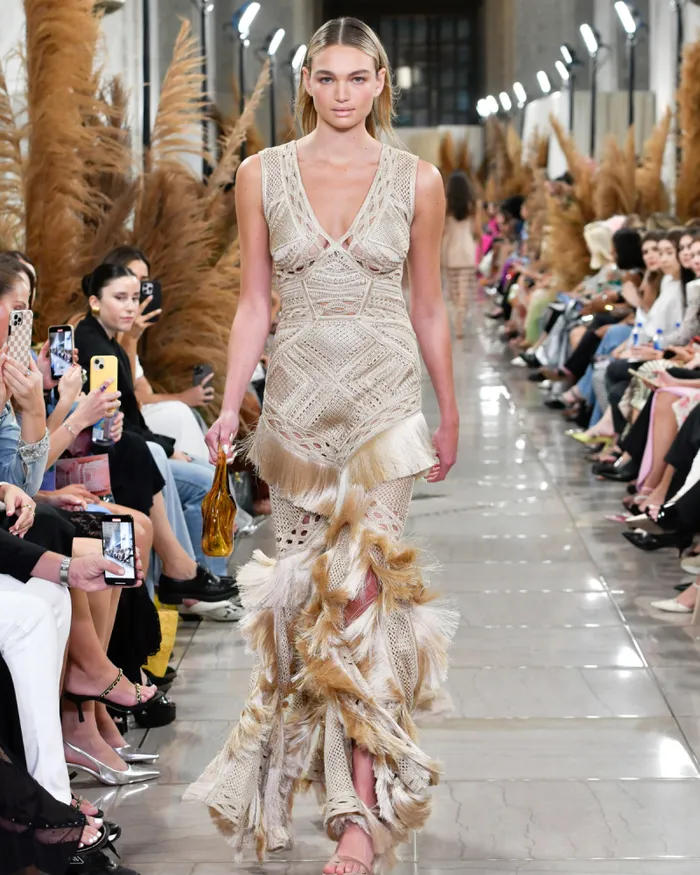 Women Dresses and Jumpsuits PatBO Woven Fringe Maxi Dress EXCLUSIVE Natural
