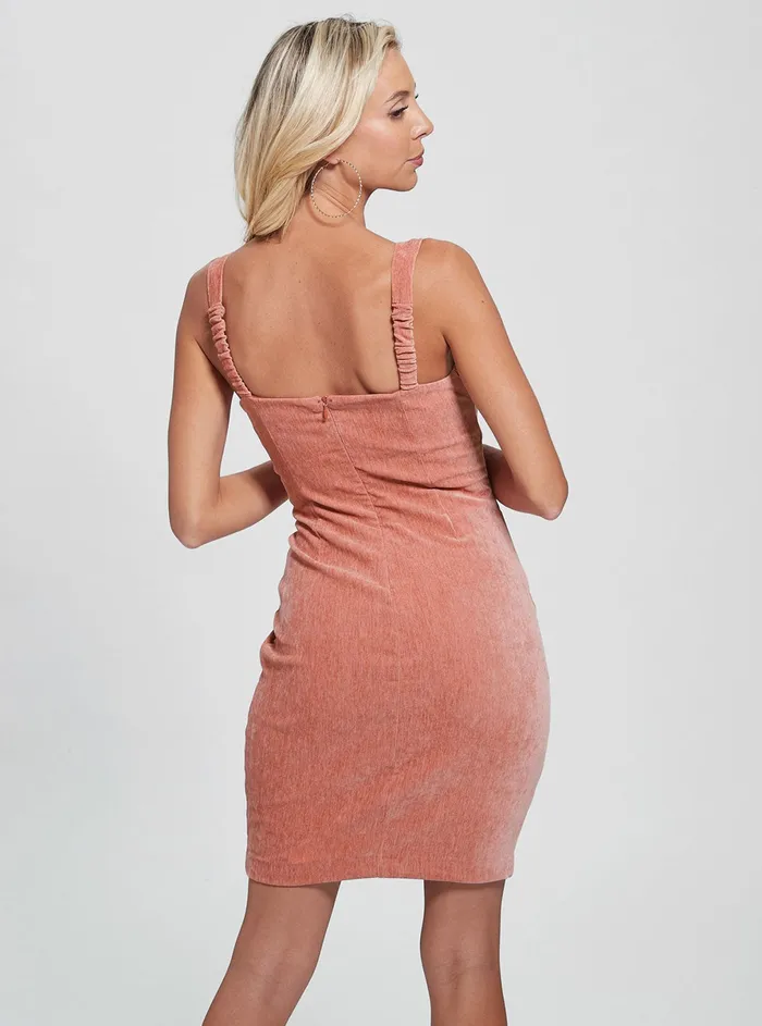 Women Dresses GUESS Rosy Violet Laura Mini Dress