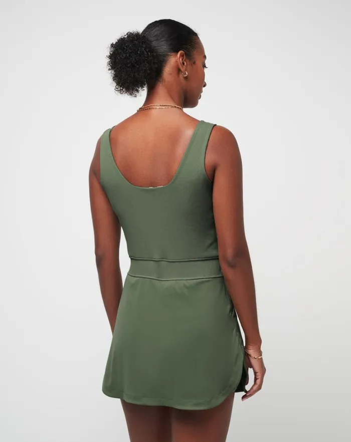 Women Dresses TravisMathew ROYAL TREATMENT MOVEKNIT DRESS Agave Green