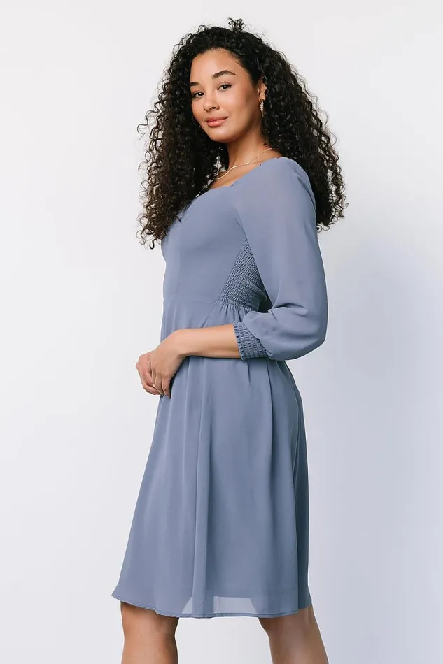 Women Elise Short Dress Whisper Blue Baltic Born Short Dresses Women Elise Short Dress Whisper Blue Baltic Born Short Dresses