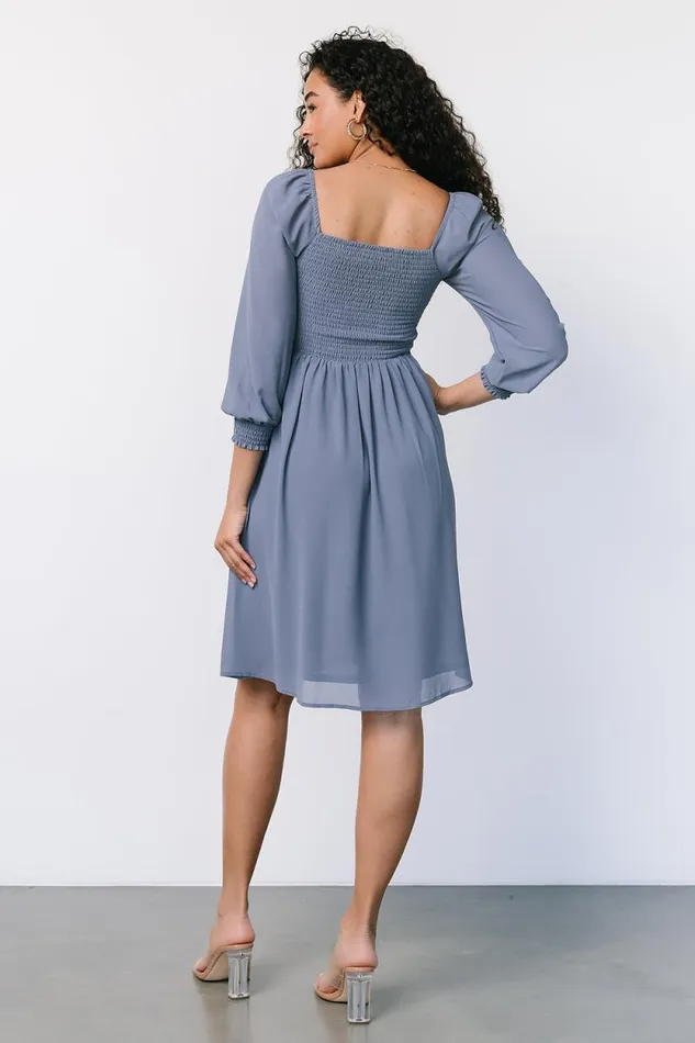 Women Elise Short Dress Whisper Blue Baltic Born Short Dresses Women Elise Short Dress Whisper Blue Baltic Born Short Dresses