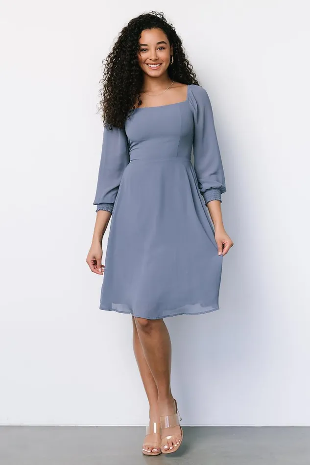 Women Elise Short Dress Whisper Blue Baltic Born Short Dresses Women Elise Short Dress Whisper Blue Baltic Born Short Dresses