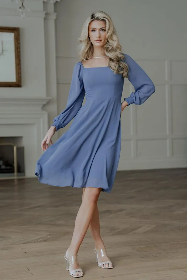 Women Elise Short Dress Whisper Blue Baltic Born Short Dresses Women Elise Short Dress Whisper Blue Baltic Born Short Dresses