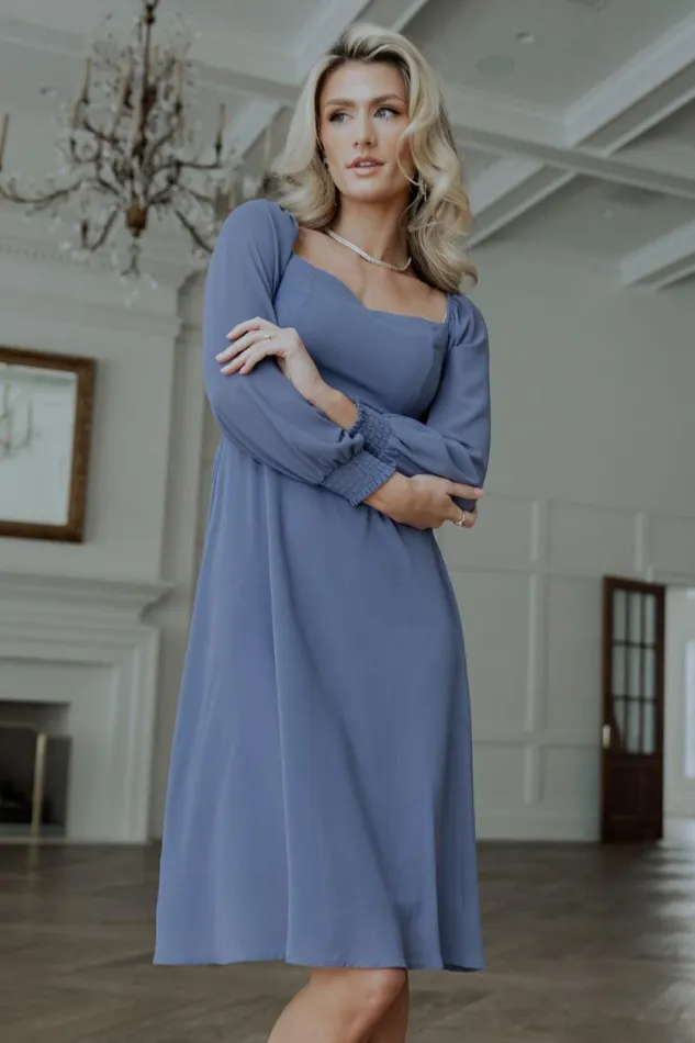 Women Elise Short Dress Whisper Blue Baltic Born Short Dresses Women Elise Short Dress Whisper Blue Baltic Born Short Dresses