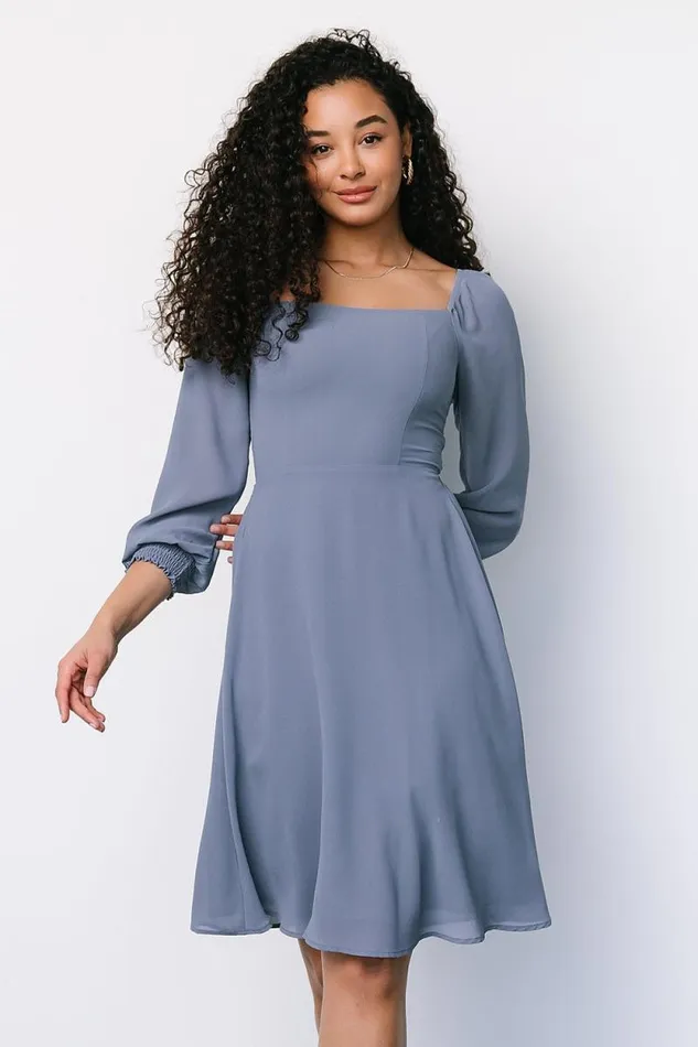 Women Elise Short Dress Whisper Blue Baltic Born Short Dresses Women Elise Short Dress Whisper Blue Baltic Born Short Dresses