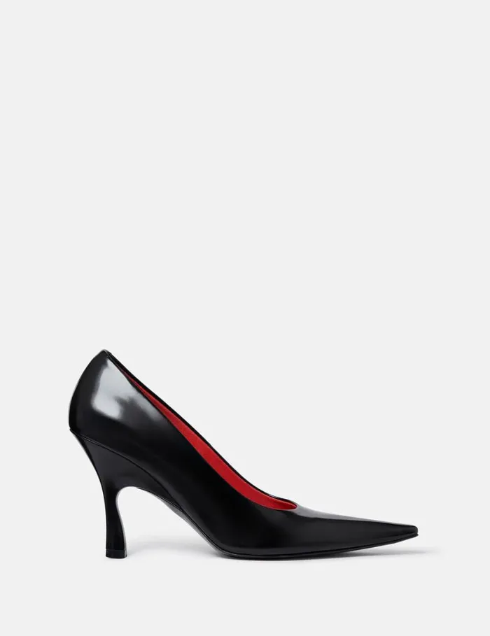 Women Elsa PointedToe Pump Pitch Black Stella McCartney Heels