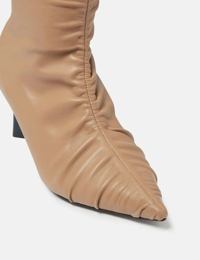 Women Elsa Ruched ThighHigh Boots Lipstick Red Stella McCartney Boots