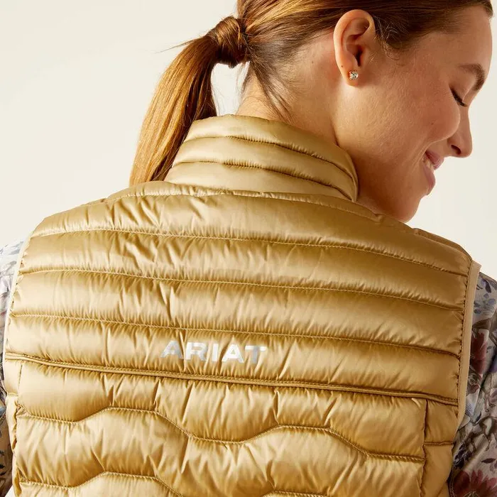 Women English Riding Ariat Ideal Down Vest Iridescent Fields Of Rye Women English Riding Ariat Ideal Down Vest Iridescent Fields Of Rye