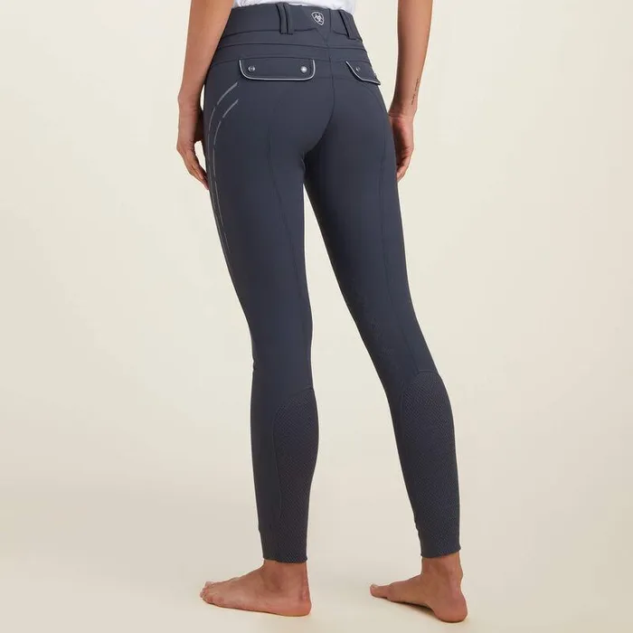 Women English Riding Ariat Tri Factor Lumina Grip Knee Patch Breech Ebony Women English Riding Ariat Tri Factor Lumina Grip Knee Patch Breech Ebony