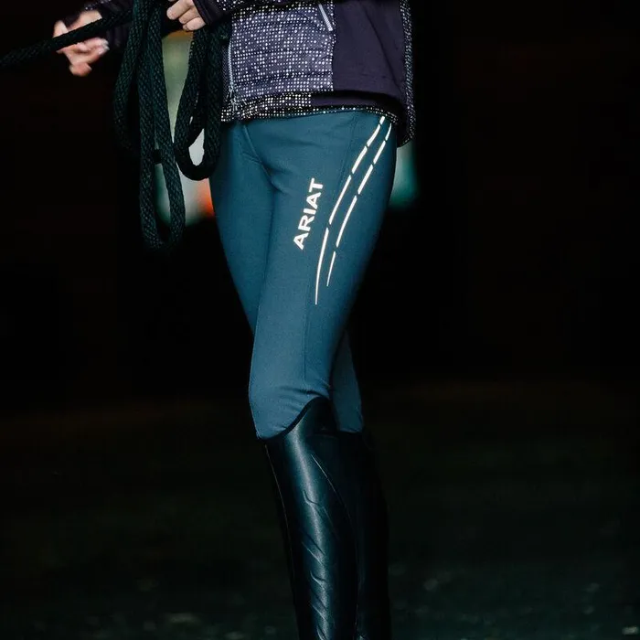 Women English Riding Ariat Tri Factor Lumina Grip Knee Patch Breech Ebony Women English Riding Ariat Tri Factor Lumina Grip Knee Patch Breech Ebony