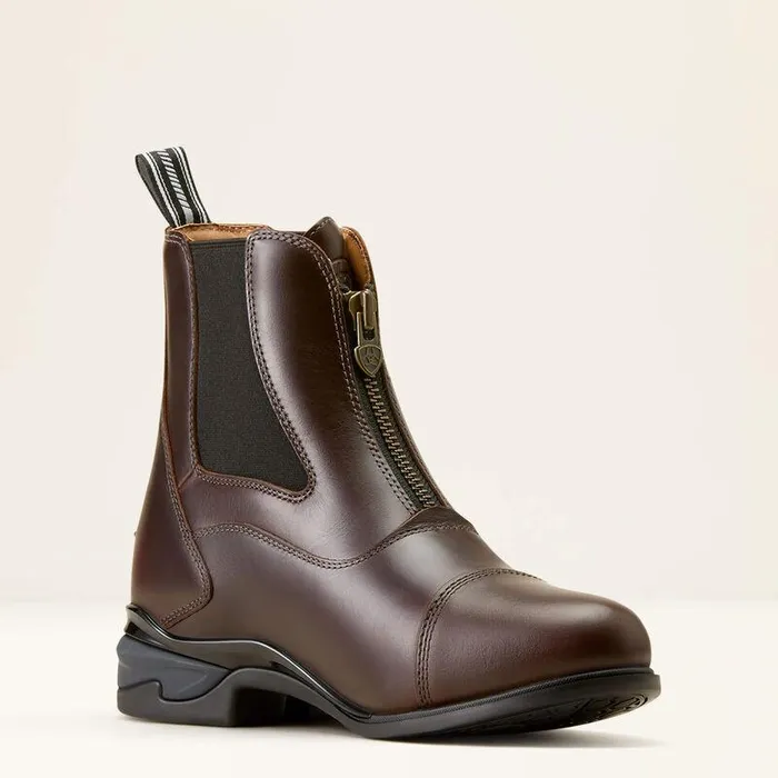 Women English Riding Boots Ariat Devon Zip Paddock Boot Waxed Chocolate