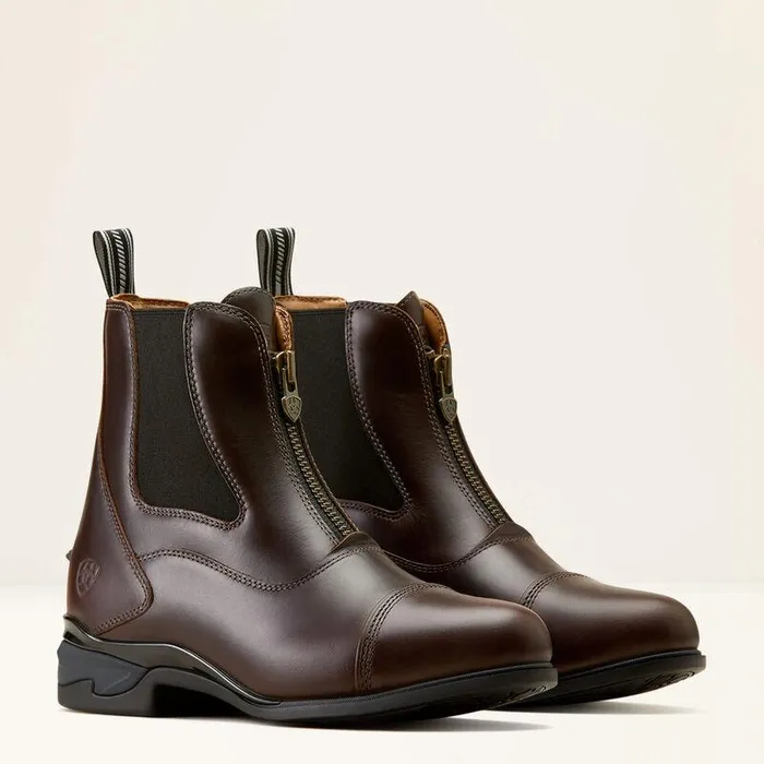 Women English Riding Boots Ariat Devon Zip Paddock Boot Waxed Chocolate