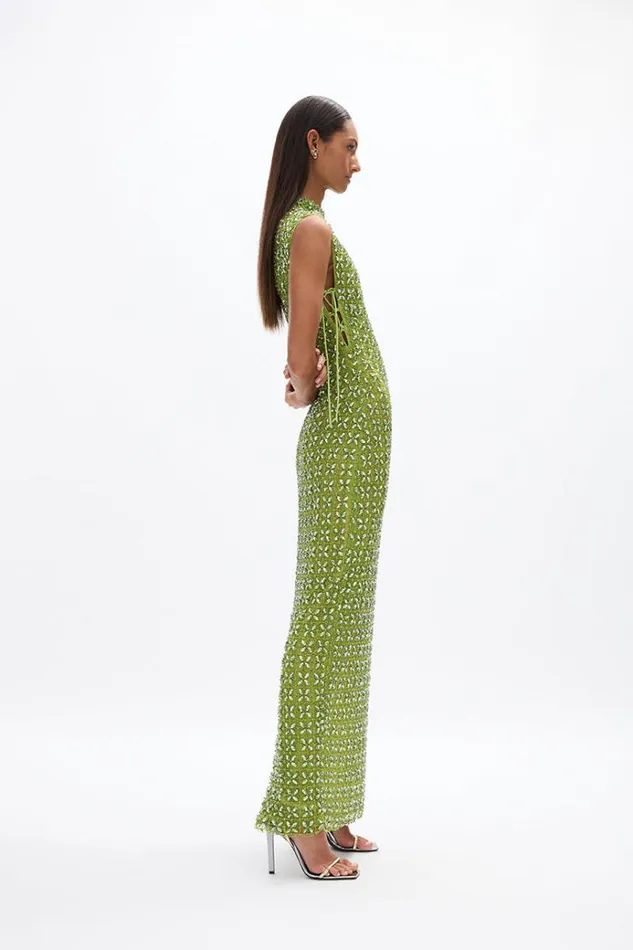 Women Evening Dresses Rachel Gilbert Indi Gown Lime Women Evening Dresses Rachel Gilbert Indi Gown Lime