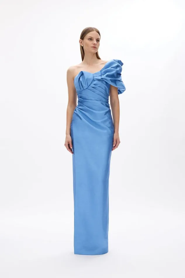 Women Evening Dresses Rachel Gilbert Marlo Gown In Cornflower