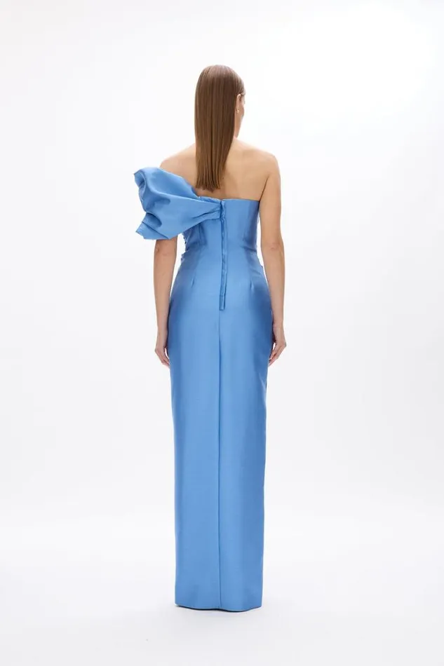 Women Evening Dresses Rachel Gilbert Marlo Gown In Cornflower Women Evening Dresses Rachel Gilbert Marlo Gown In Cornflower