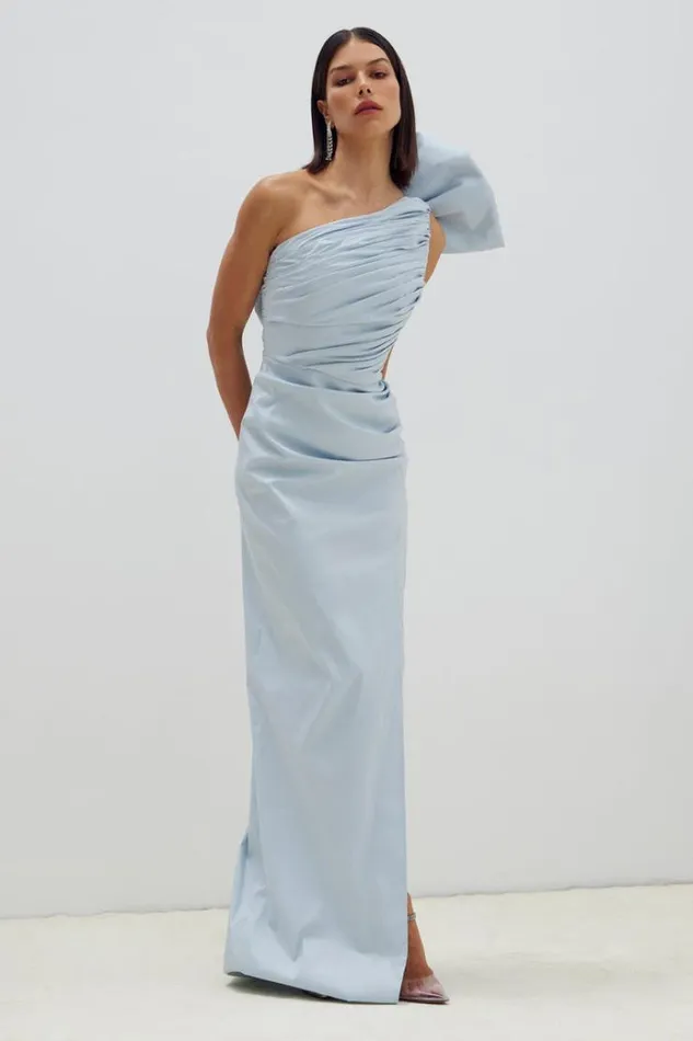 Women Evening Dresses Rachel Gilbert Olive Gown In Ice Women Evening Dresses Rachel Gilbert Olive Gown In Ice