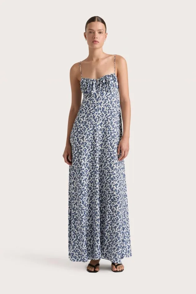 Women Faithfull The Brand Dresses Anessa Maxi Dress Leilani Mid Blue