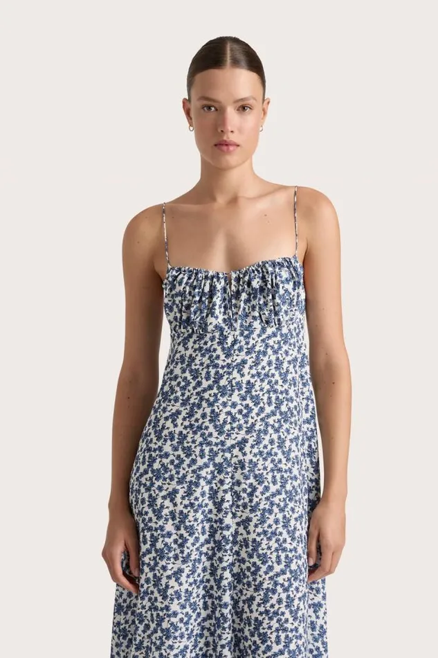 Women Faithfull The Brand Dresses Anessa Maxi Dress Leilani Mid Blue