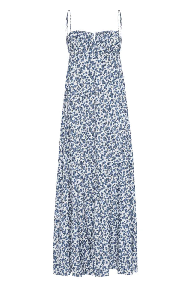 Women Faithfull The Brand Dresses Anessa Maxi Dress Leilani Mid Blue