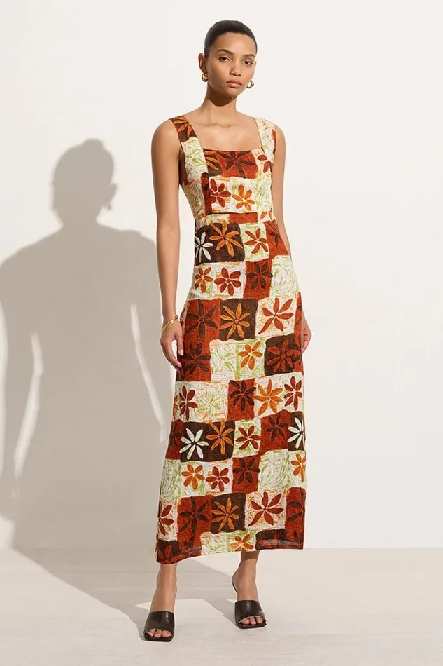 Women Faithfull The Brand Dresses Azalea Midi Dress Tobago Floral