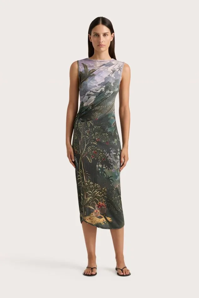 Women Faithfull The Brand Dresses Loire Dress Balinese Landscape