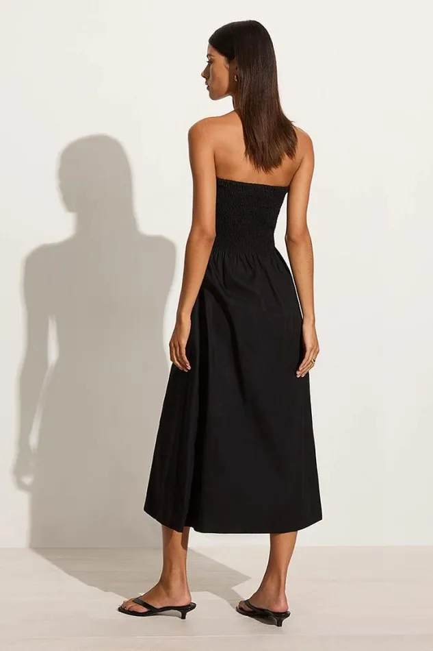 Women Faithfull The Brand Dresses Madella Midi Dress Black