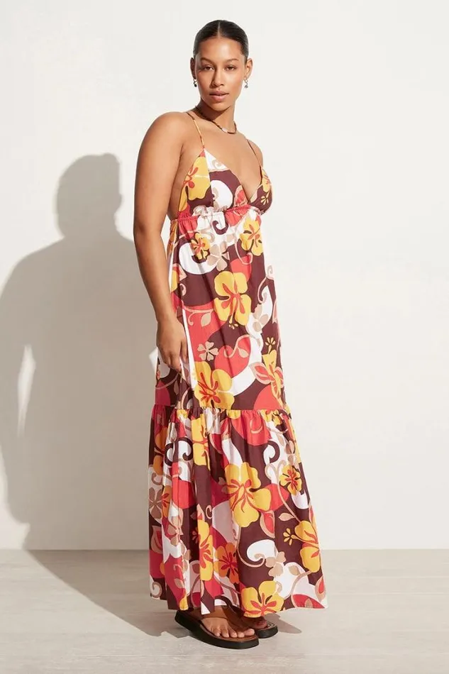 Women Faithfull The Brand Dresses Noma Midi Dress Ulani Floral Print 8211 Final Sale