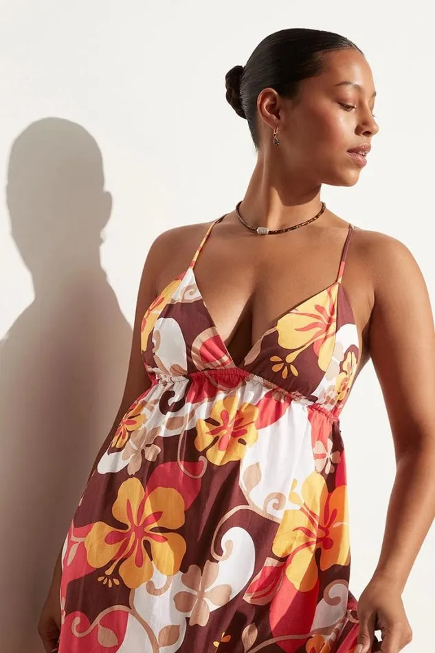 Women Faithfull The Brand Dresses Noma Midi Dress Ulani Floral Print 8211 Final Sale