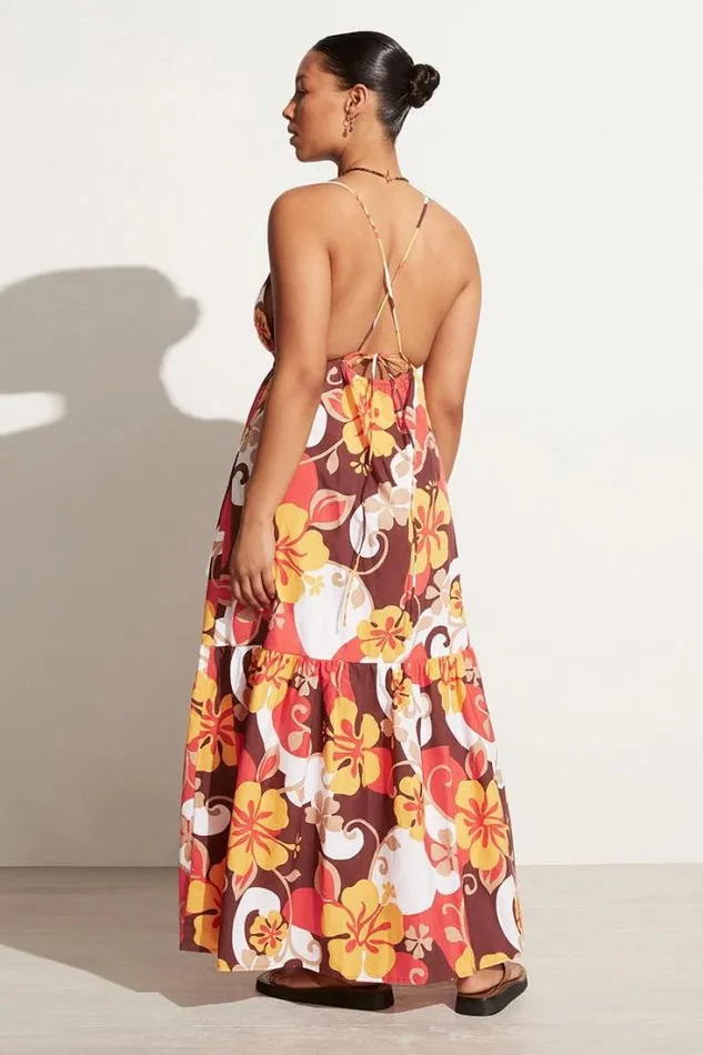 Women Faithfull The Brand Dresses Noma Midi Dress Ulani Floral Print 8211 Final Sale