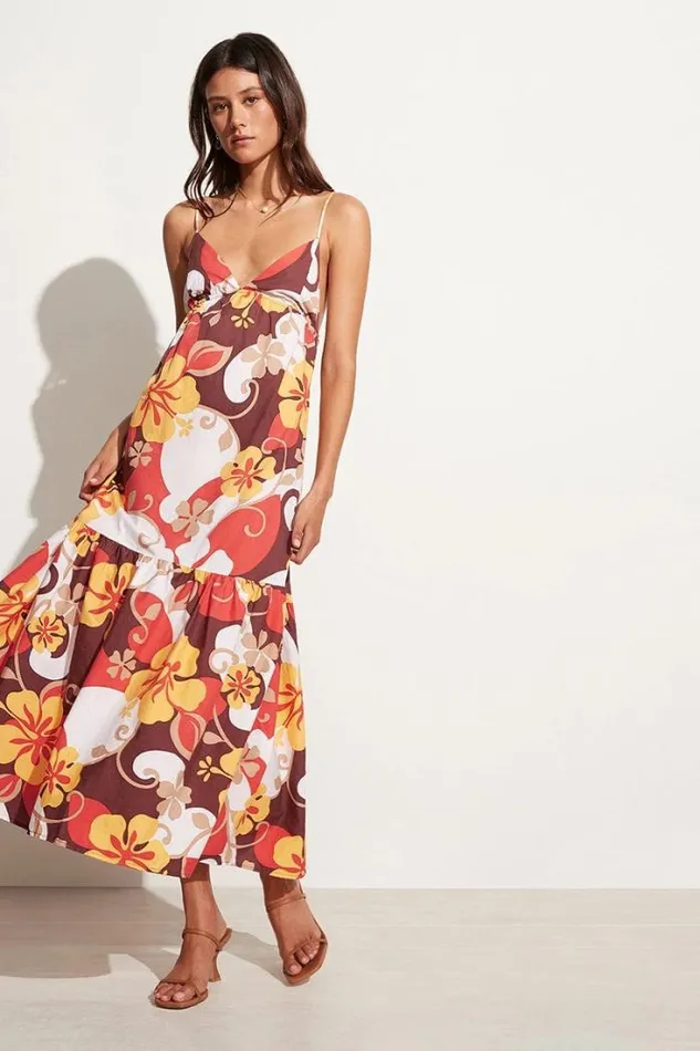 Women Faithfull The Brand Dresses Noma Midi Dress Ulani Floral Print 8211 Final Sale