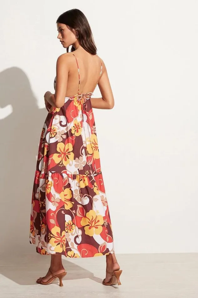 Women Faithfull The Brand Dresses Noma Midi Dress Ulani Floral Print 8211 Final Sale
