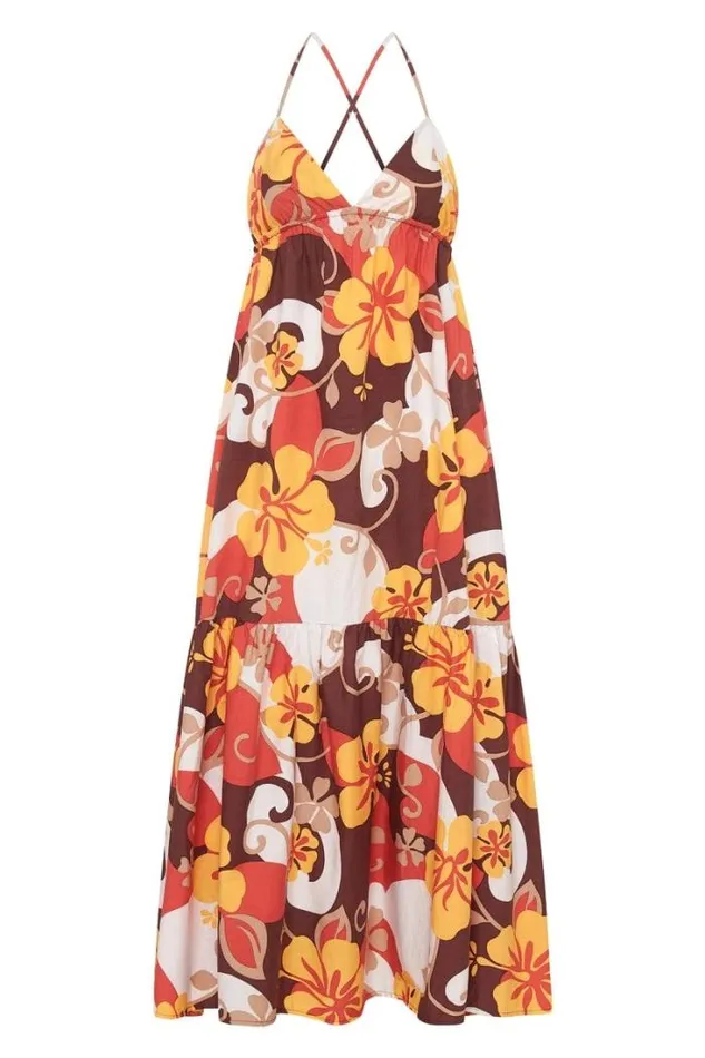 Women Faithfull The Brand Dresses Noma Midi Dress Ulani Floral Print 8211 Final Sale