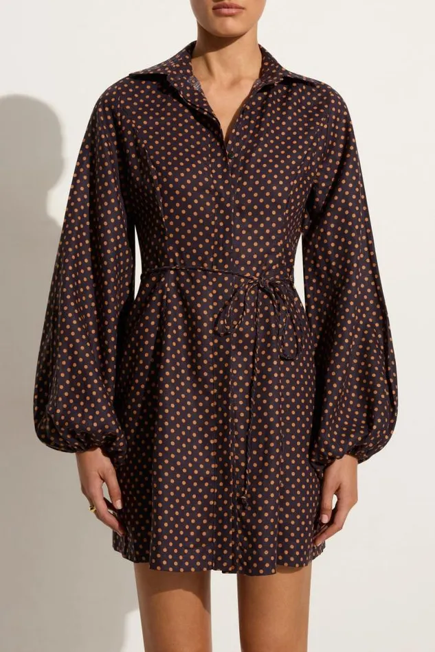 Women Faithfull The Brand Mini Dresses Rae Mini Dress Ludovica Polka Dot