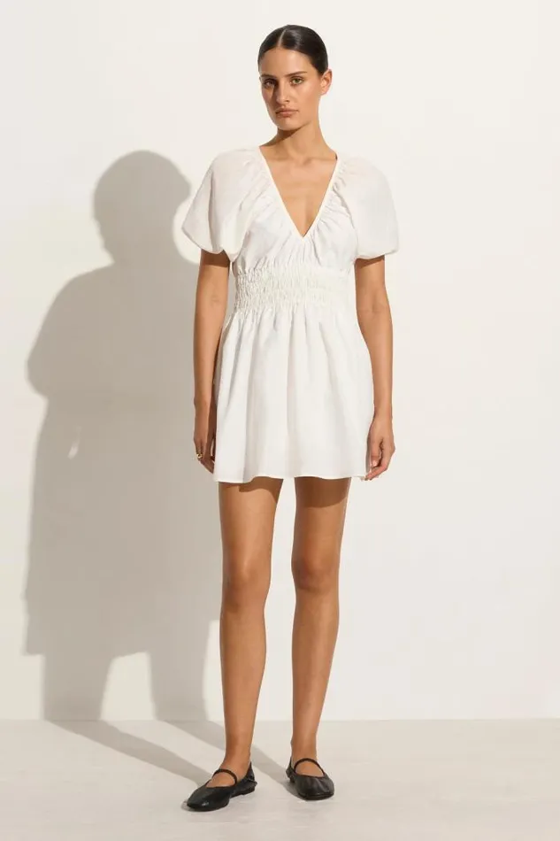 Women Faithfull The Brand Mini Dresses Salone Mini Dress White