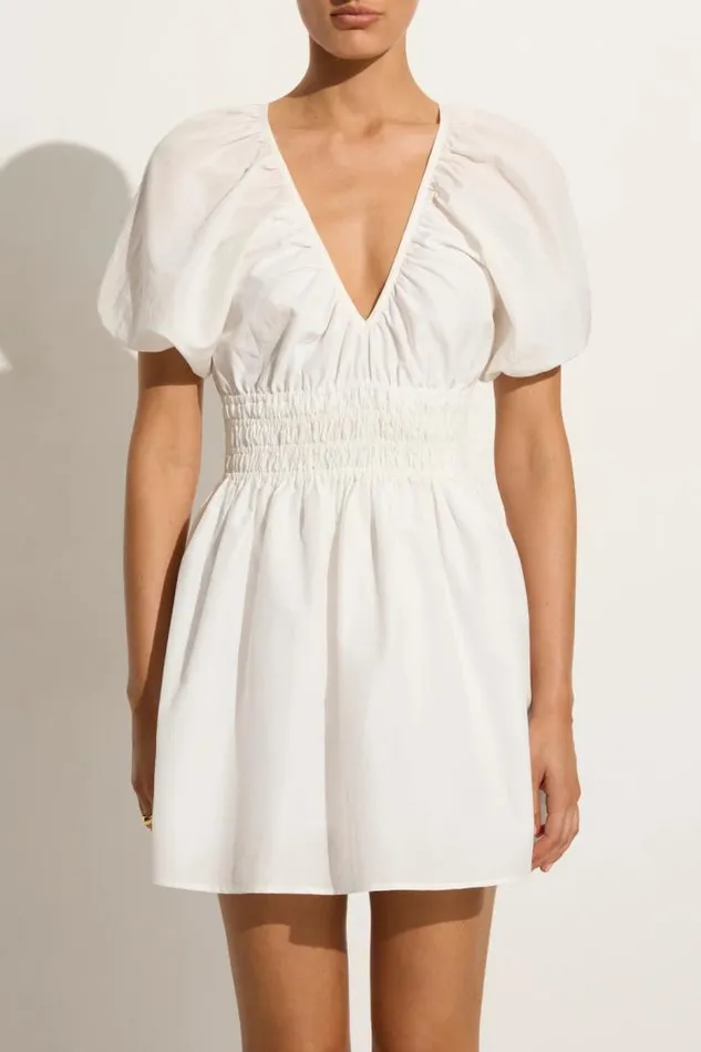 Women Faithfull The Brand Mini Dresses Salone Mini Dress White