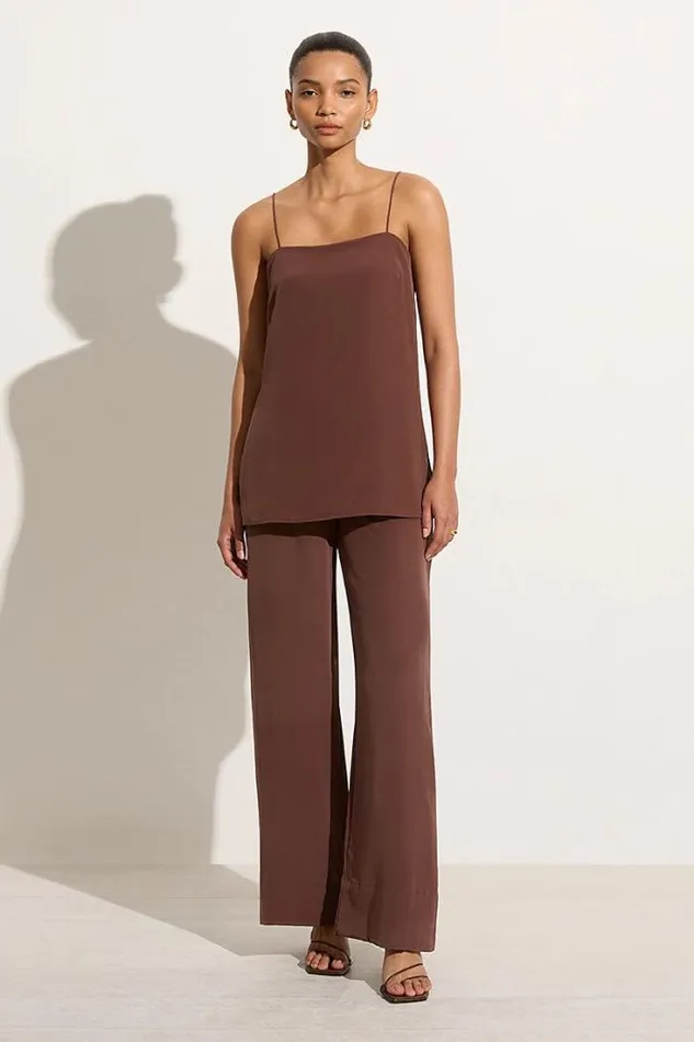 Women Faithfull The Brand Pants Monforte Pant Tobacco