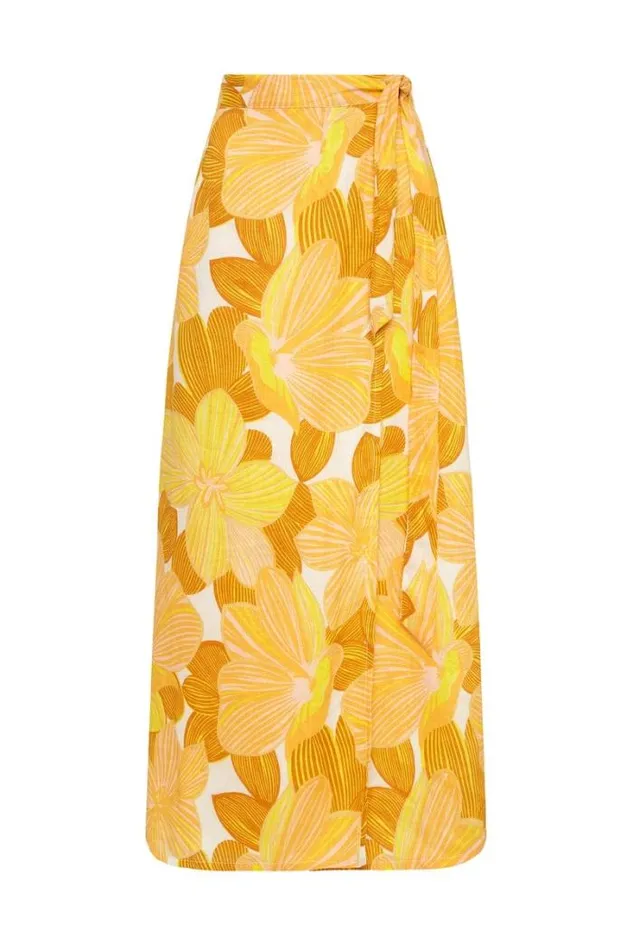 Women Faithfull The Brand Skirts and Shorts Casitas Wrap Skirt La Marieta Floral Print 8211 Final Sale