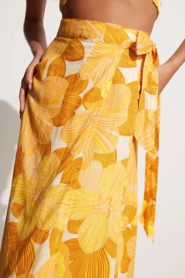 Women Faithfull The Brand Skirts and Shorts Casitas Wrap Skirt La Marieta Floral Print 8211 Final Sale