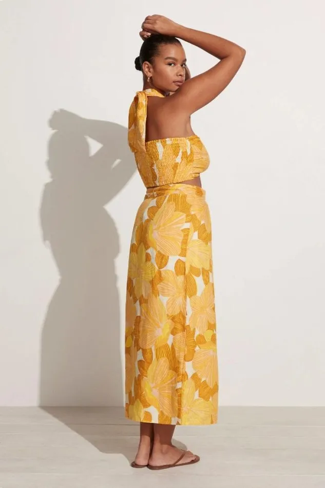 Women Faithfull The Brand Skirts and Shorts Casitas Wrap Skirt La Marieta Floral Print 8211 Final Sale