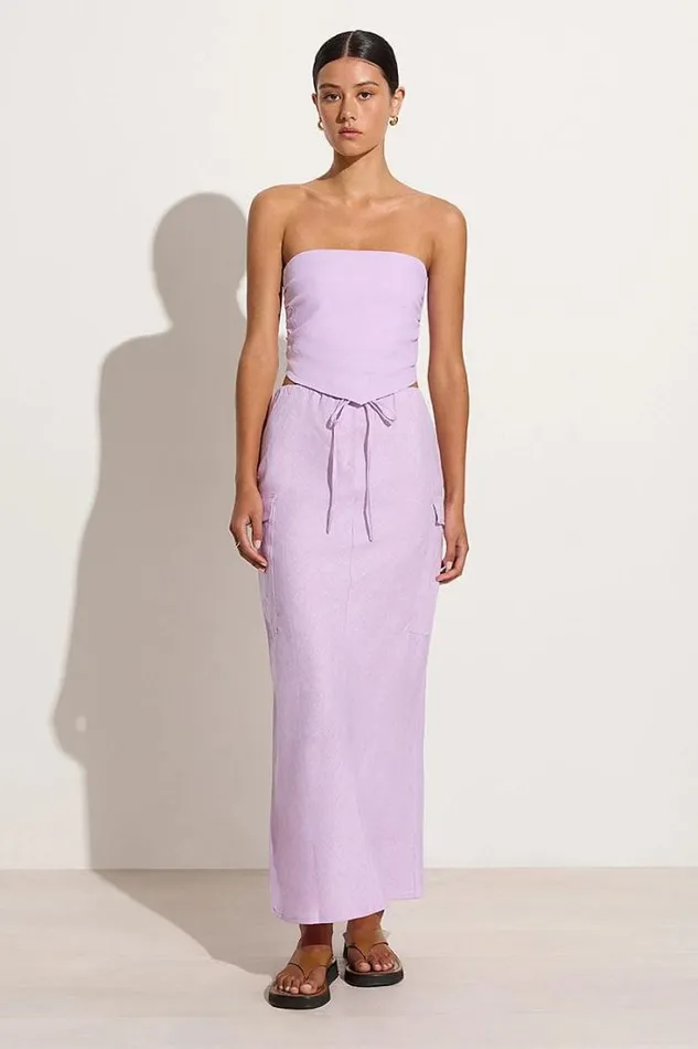 Women Faithfull The Brand Skirts and Shorts Katala Skirt Lilac 8211 Final Sale