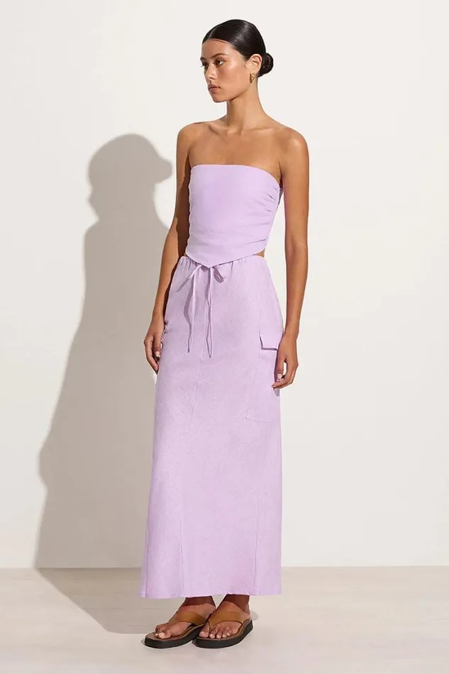 Women Faithfull The Brand Skirts and Shorts Katala Skirt Lilac 8211 Final Sale