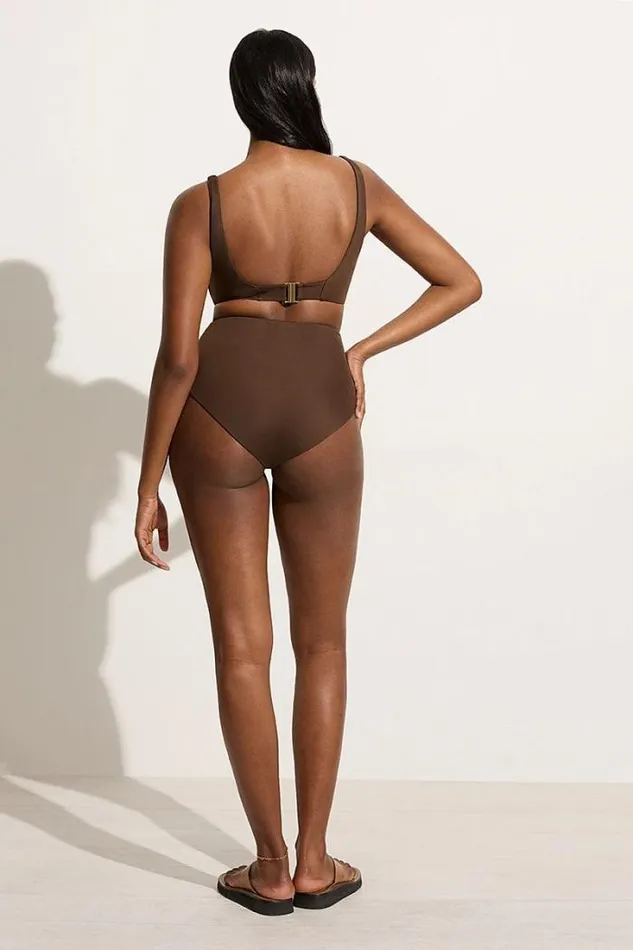 Women Faithfull The Brand Swim Afonso Bikini Bottom Coffee
