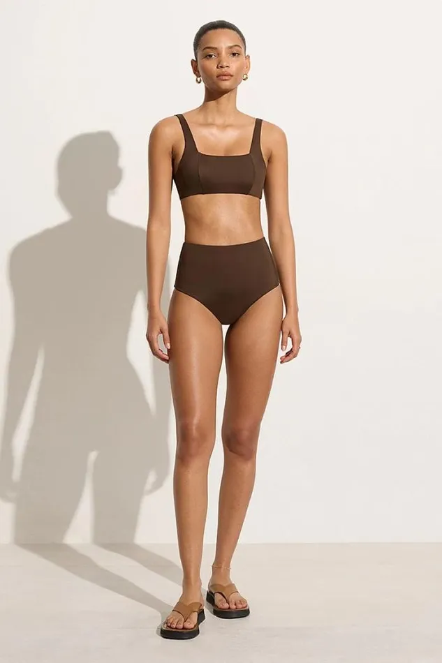Women Faithfull The Brand Swim Afonso Bikini Bottom Coffee