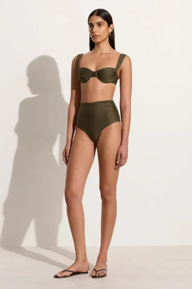 Women Faithfull The Brand Swim Bianca Bikini Bottoms Khaki