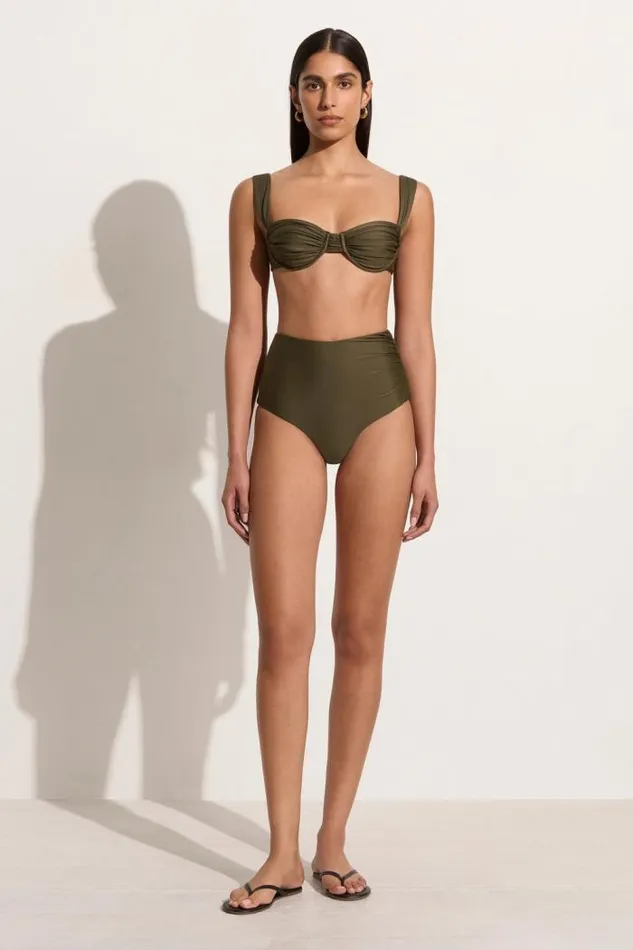 Women Faithfull The Brand Swim Bianca Bikini Bottoms Khaki