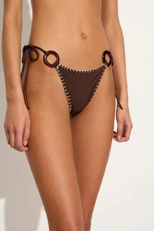 Women Faithfull The Brand Swim Della Bikini Bottoms Coffee