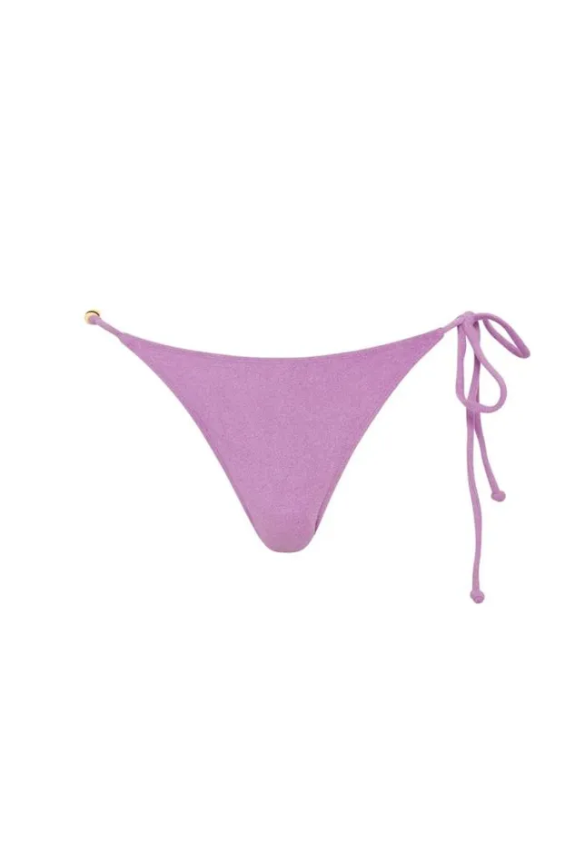 Women Faithfull The Brand Swim Di Mari Bikini Bottoms Grape Towelling 8211 Final Sale