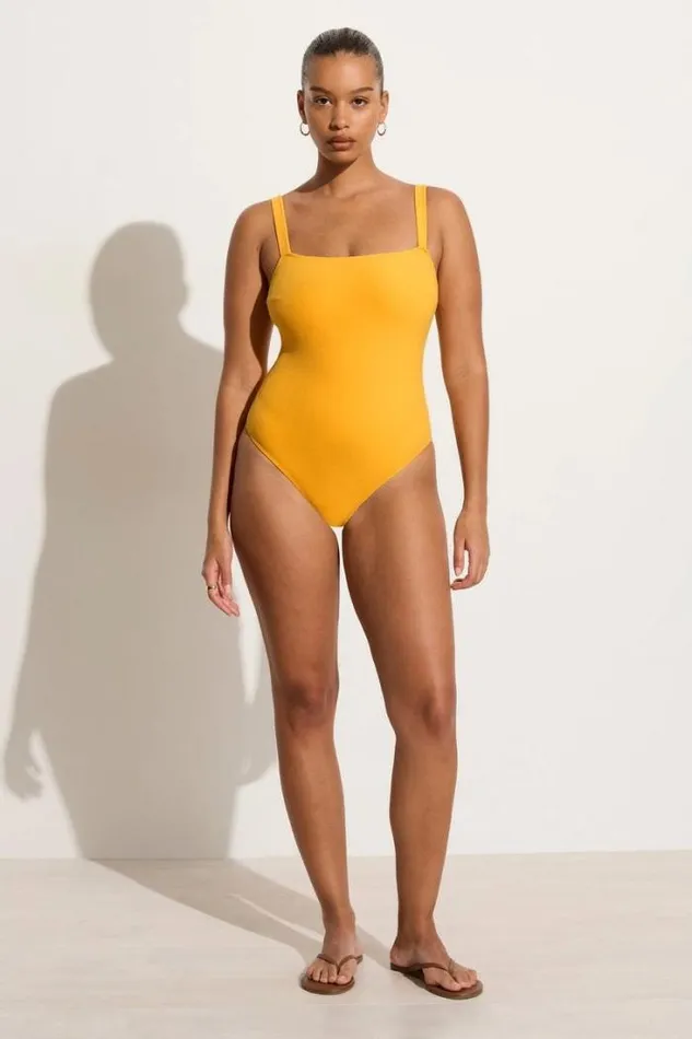 Women Faithfull The Brand Swim Marilena One Piece Citrus Towelling 8211 Final Sale