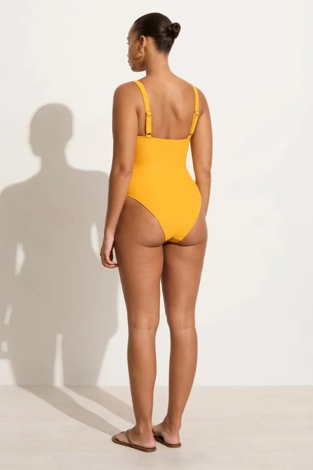 Women Faithfull The Brand Swim Marilena One Piece Citrus Towelling 8211 Final Sale