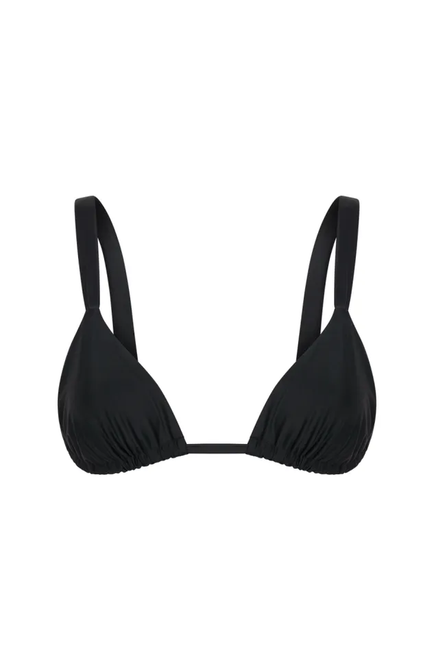 Women Faithfull The Brand Swim Mary Bikini Top Black